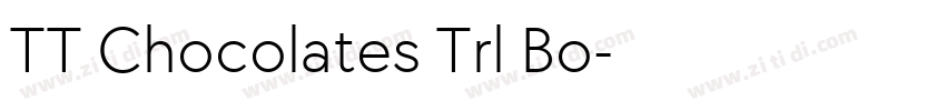 TT Chocolates Trl Bo字体转换
